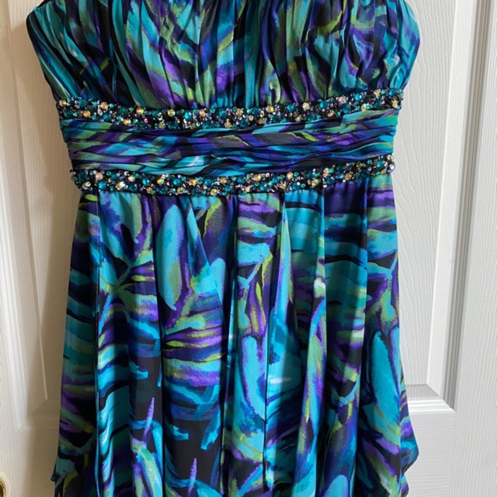 Social dress multi color